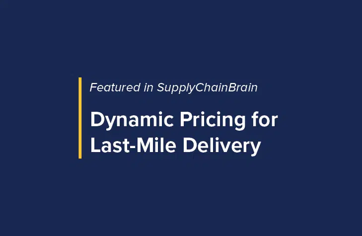 Dynamic Pricing for Last Mile Delivery