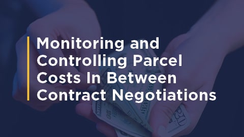 monitoring parcel costs in between contract negotiations