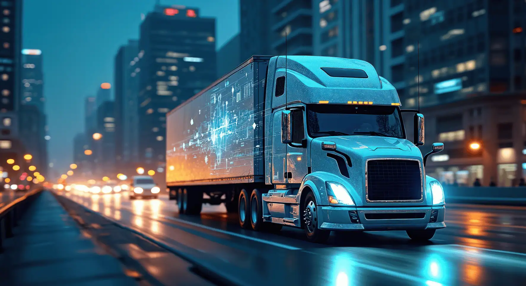 freight truck with data