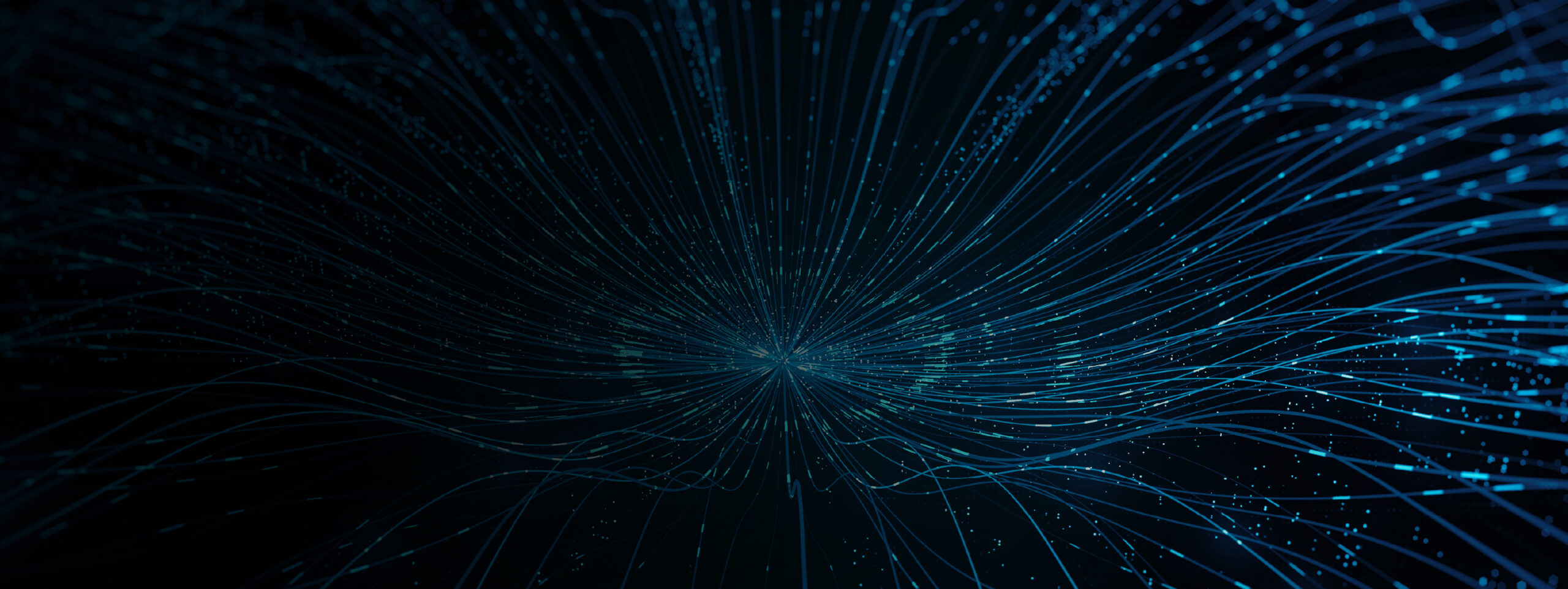 Abstract data flowing hero dark