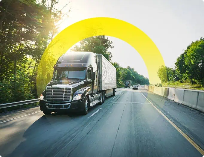 freight truck on highway