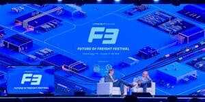 Mark Vale giving keynote at Freightwaves F3
